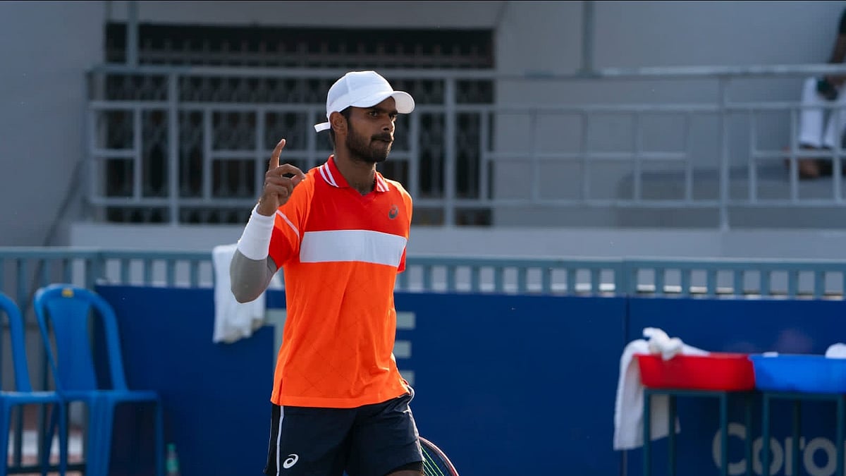 X/ @India_AllSports : Indian Tennis star Sumit Nagal in Chennai Open 2024.