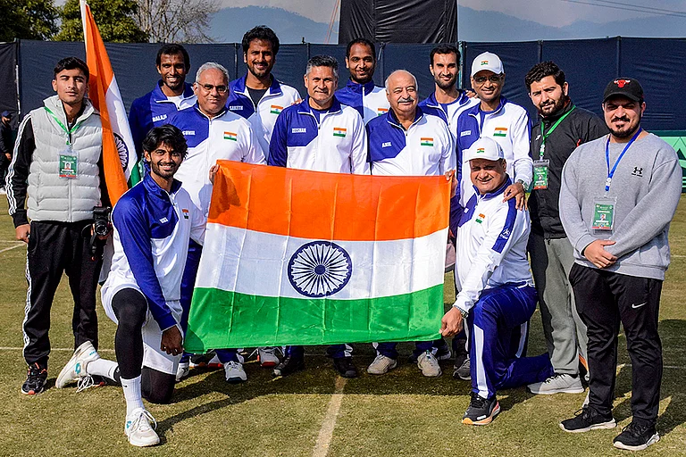 Davis Cup Tennis 2024: Pakistan vs India - | Photo: PTI