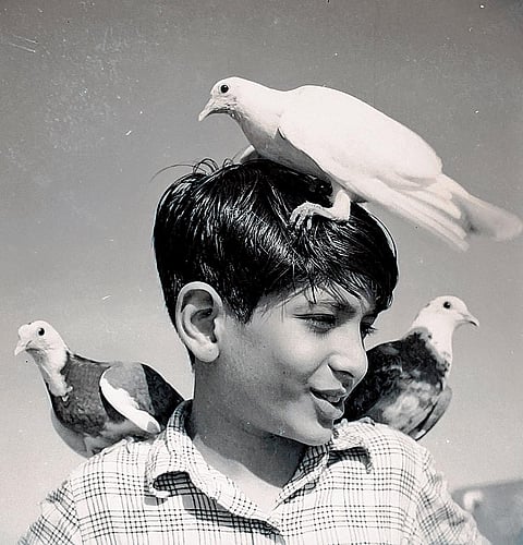 Tatya’s son Hemant at Dadar, Mumbai, 1957