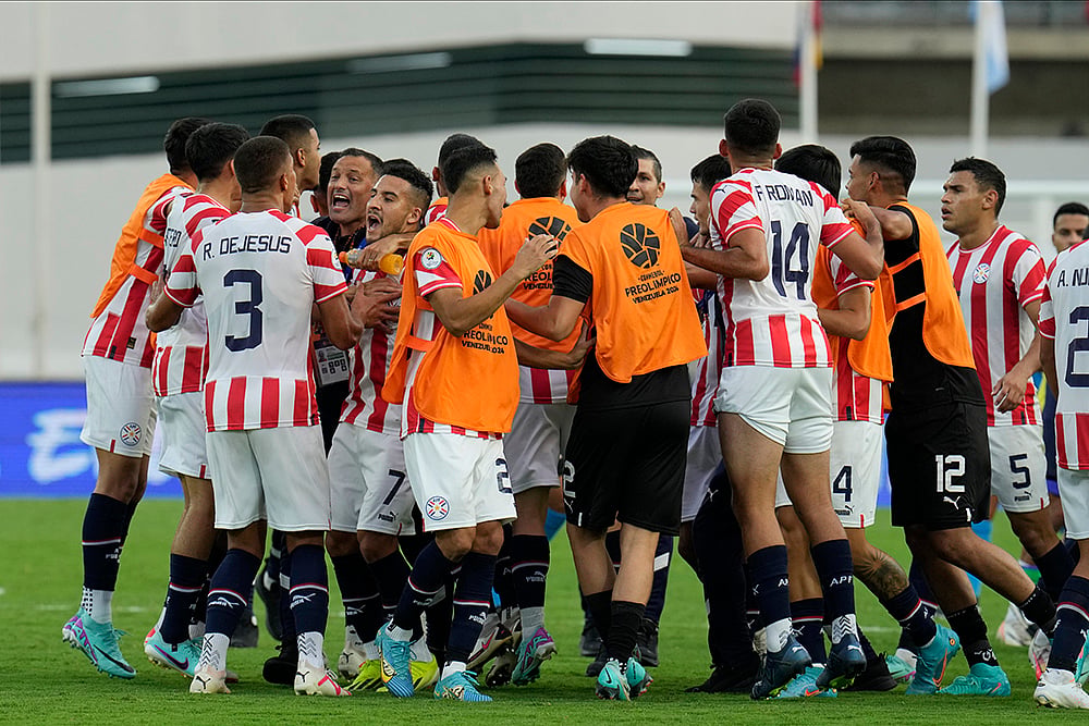 | Photo: AP/Ariana Cubillos : Paris Olympics 2024 Qualifiers: Brazil vs Paraguay