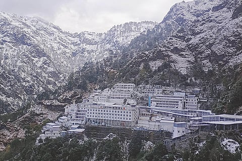 Snowfall in Reasi