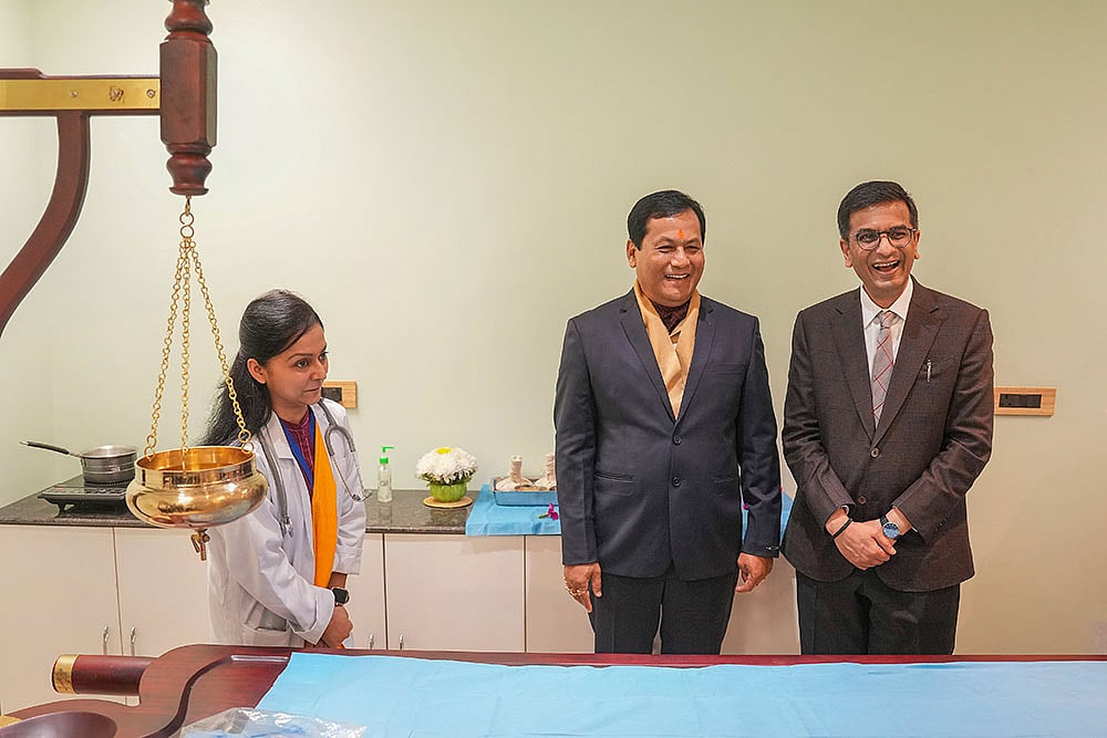 Photo: PTI/Ravi Choudhary : AYUSH centre inaugurated at SC premises