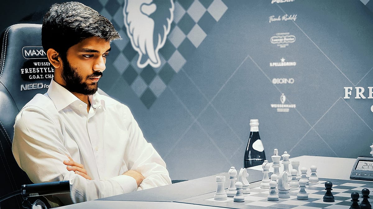 X/ @ChessbaseIndia : Indian Chess Grandmaster Dommaraju Gukesh.