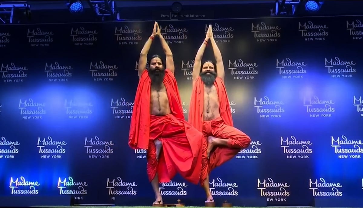 Madame Tussauds New York Unveils Wax Figure Of Yoga Guru Ramdev In Delhi