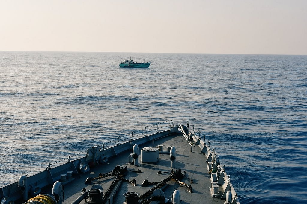 X/@IN_HQSNC : The fishing vessel was drifted without food, water and fuel for 48 hours
