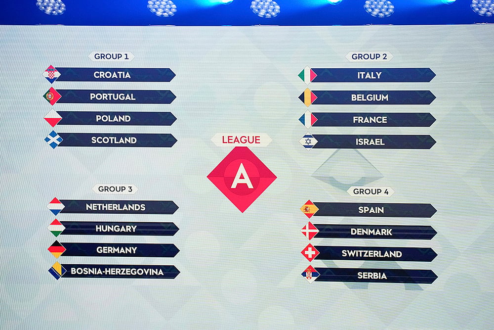 | Photo: AP/Christophe Ena : France Soccer UEFA Nation League Draw