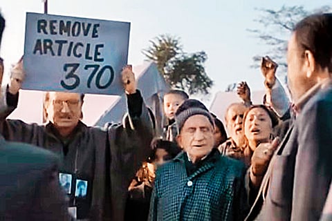 Screen grabs from The Kashmir Files