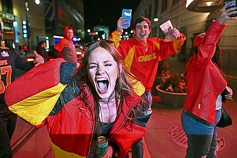 Super Bowl Football: Kansas City Chiefs Fans