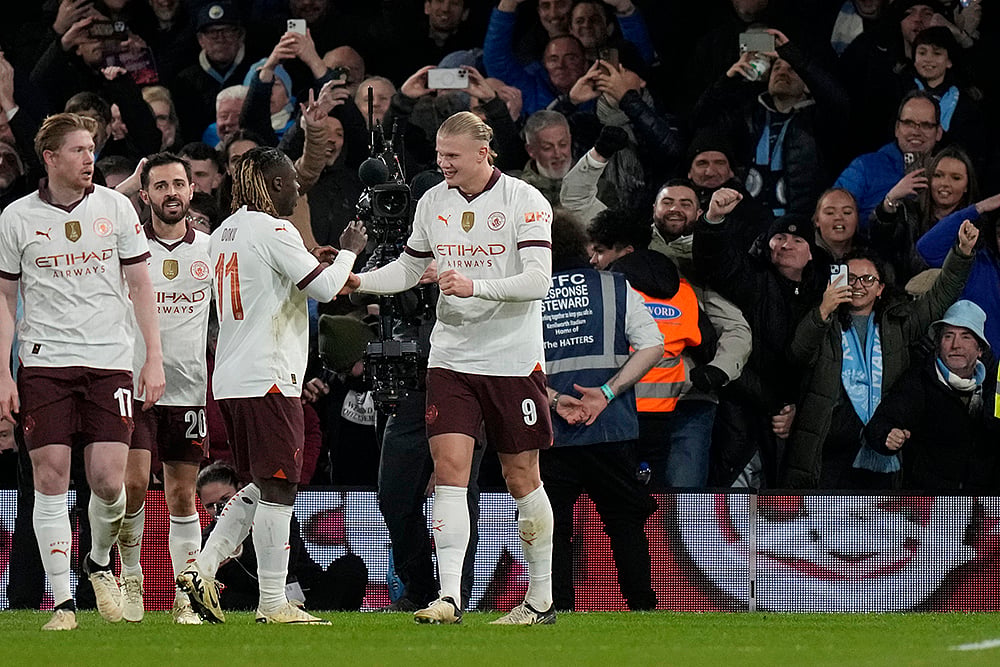 | Photo: AP/Alastair Grant : FA Cup 2023-24, Round 5: Luton Town vs Manchester City