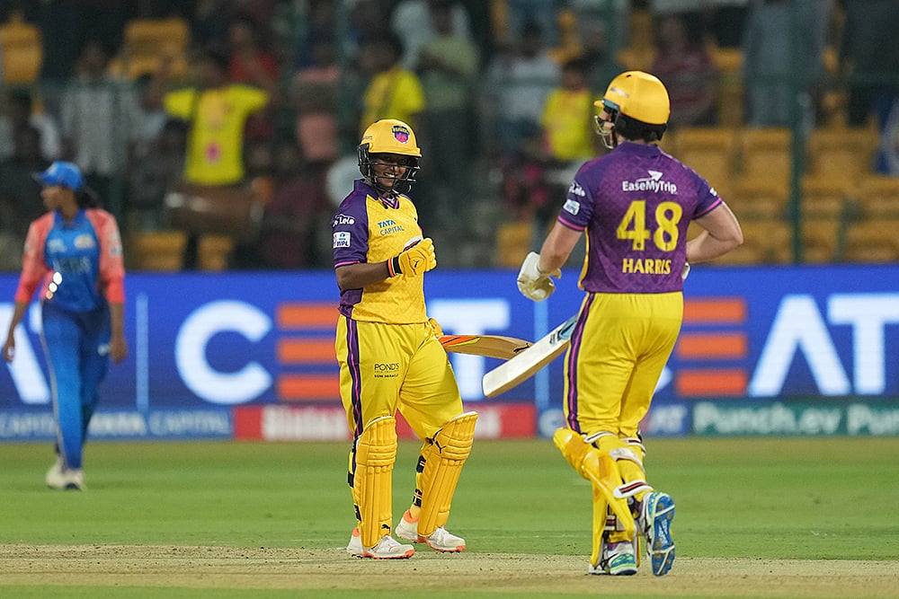 | Photo: PTI/Shailendra Bhojak : WPL 2024: UP Warriorz vs Mumbai Indians