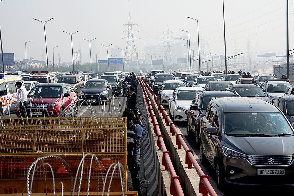 Farmers march: Security at Delhi borders