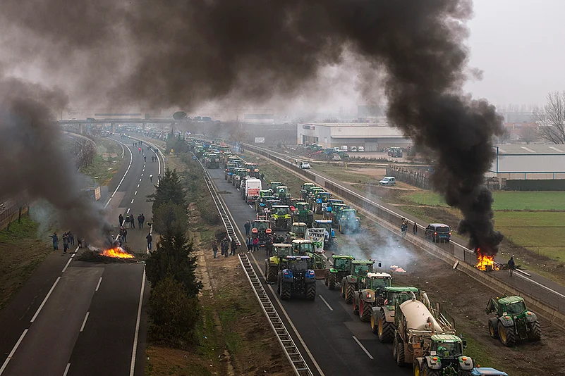 Spain Farmers protest