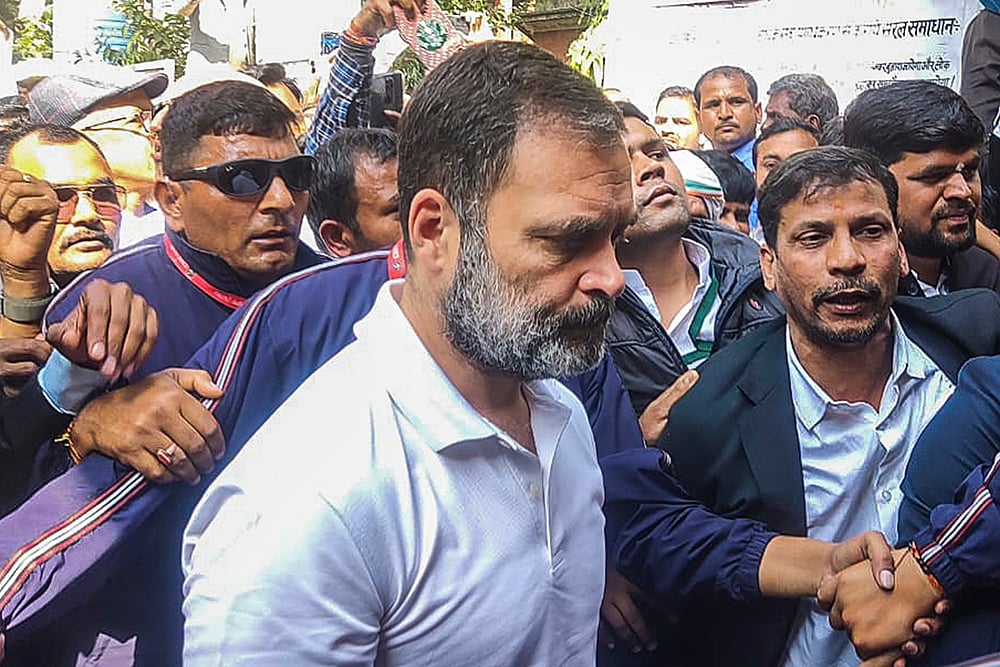 | Photo: PTI : BJP Chief K Surendran to contest against Rahul Gandhi in Wayanad