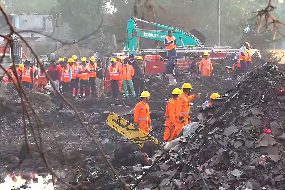 Photo: PTI : 3 more succumb to injuries in Rewari Factory Blast