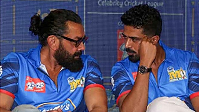 Instagram : Bobby Deol and Saqib Saleem