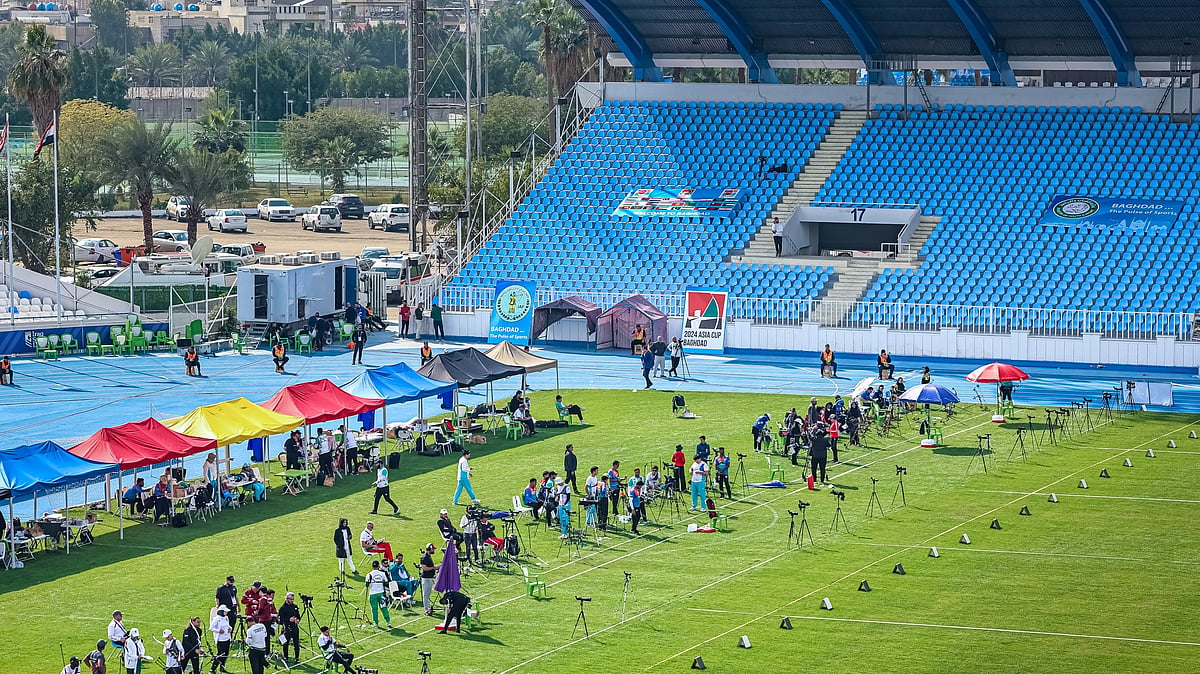 Photo Courtesy: X/ @worldarchery : Archery Asia Cup 2024 Outdoor season started in Baghdad.