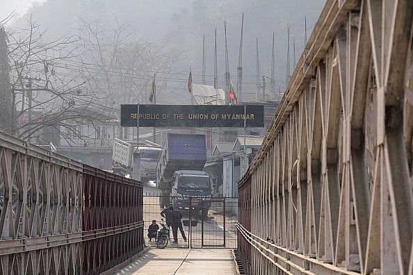 | Photo by JACOB KHAWLHRING/AFP via Getty Images : Ethnic Armed Group Claims Control Of Key Myanmar Town And Bangladesh Border