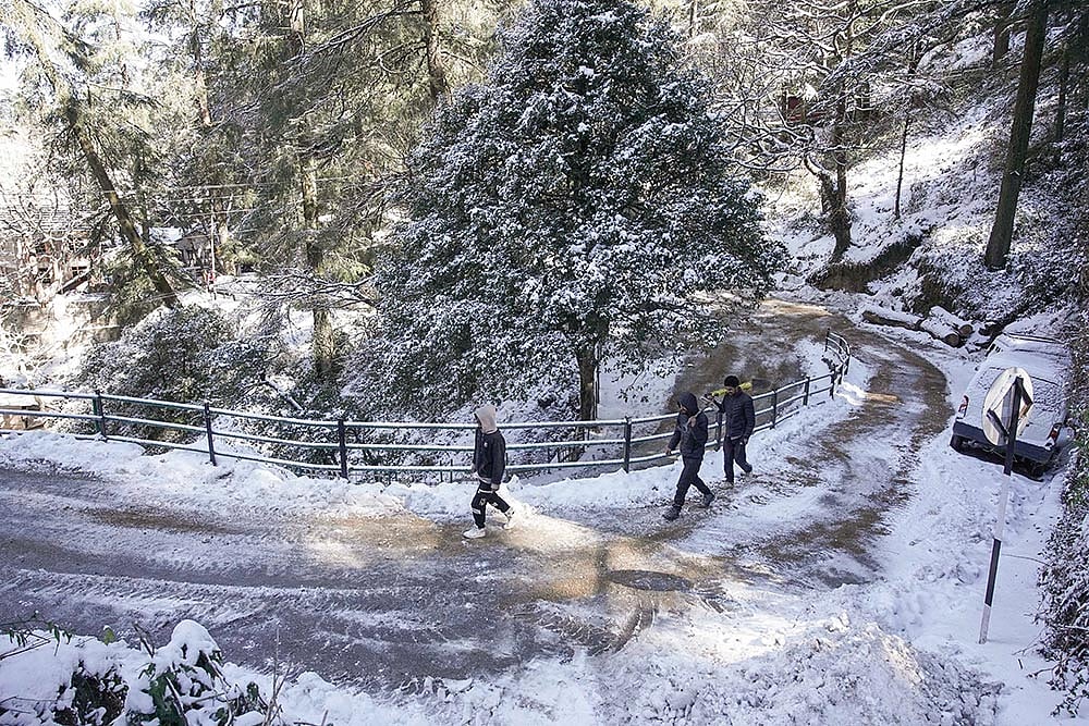 Snowfall in Shimla