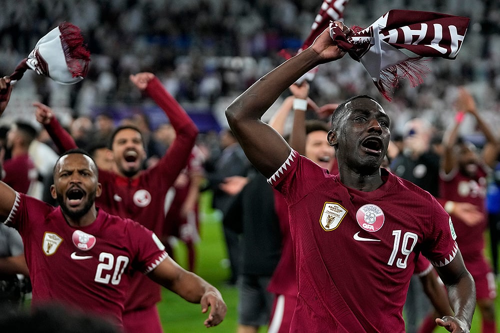 | Photo: AP/Thanassis Stavrakis : AFC Asian Cup 2023 Final: Qatar will defend their crown against Jordan