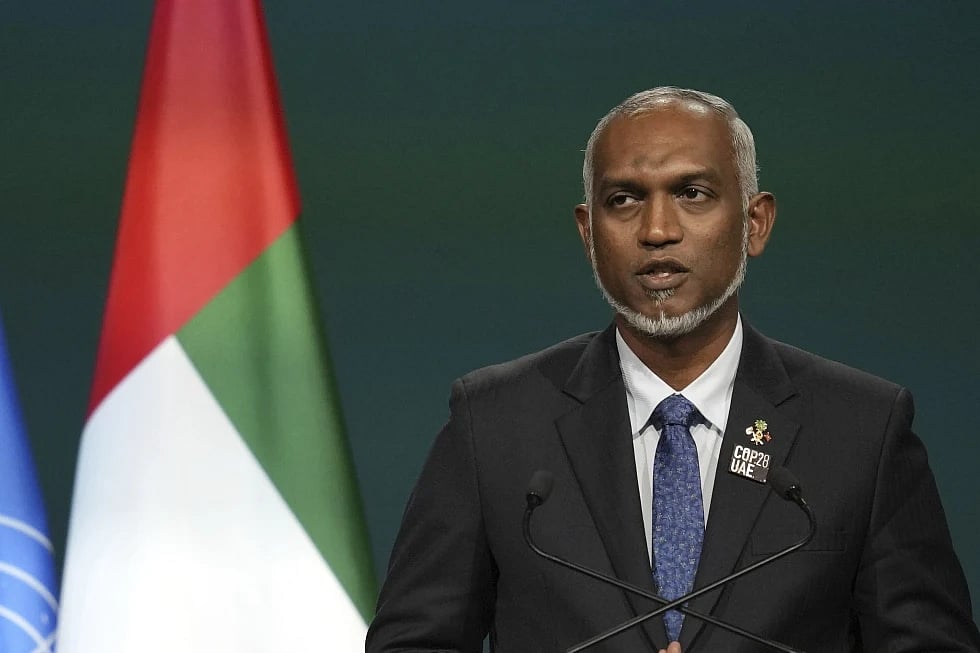 AP : Maldives President Mohamed Muizzu.