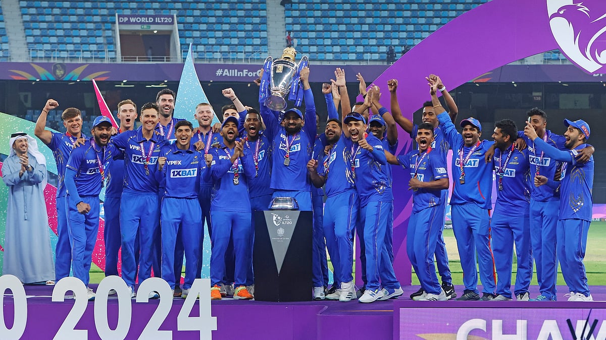 MI Emirates emerged victorious in the final of the ILT20 2024 Tournament. - Special Arrangement
