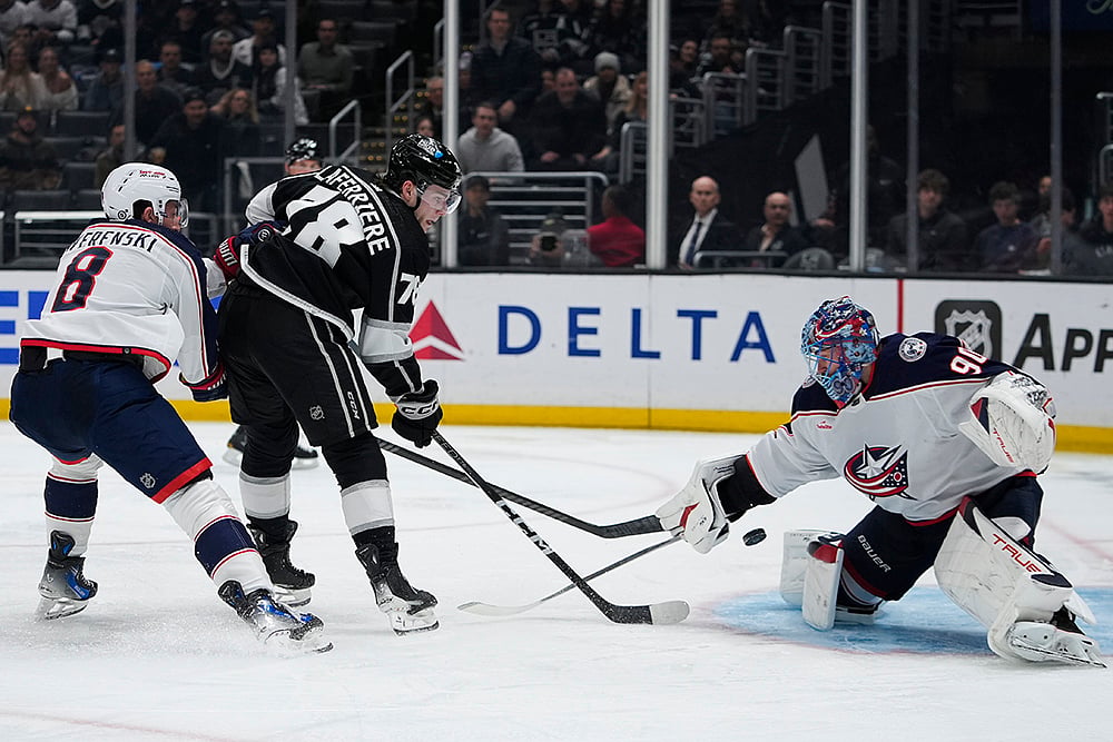 | Photo: AP/Ryan Sun : NHL 2023-24: Los Angeles Kings vs Columbus Blue Jackets