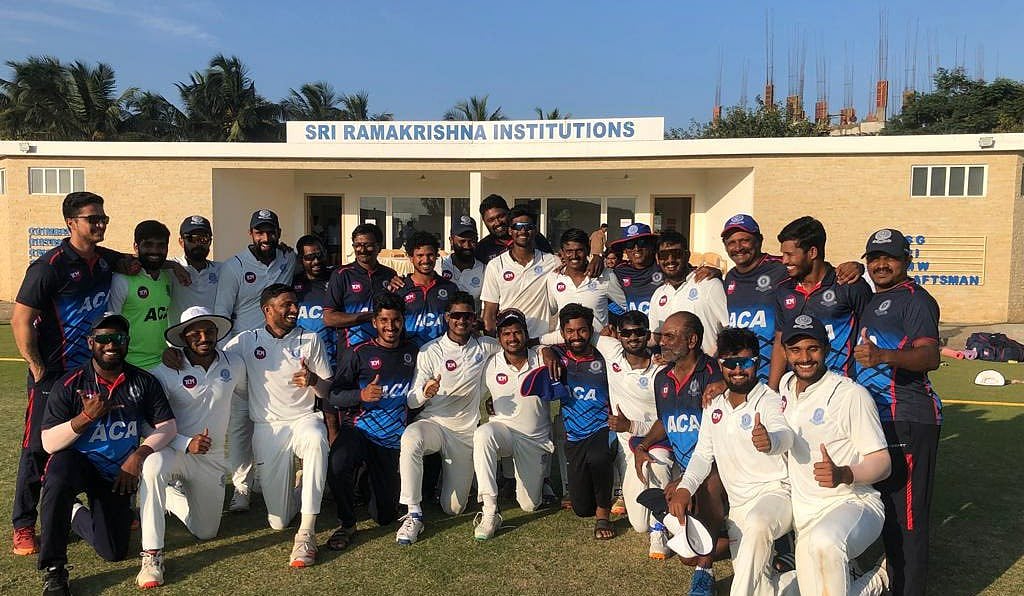 Photo: X/ @Hanumavihari : Andhra cricket team in Ranji Trophy.