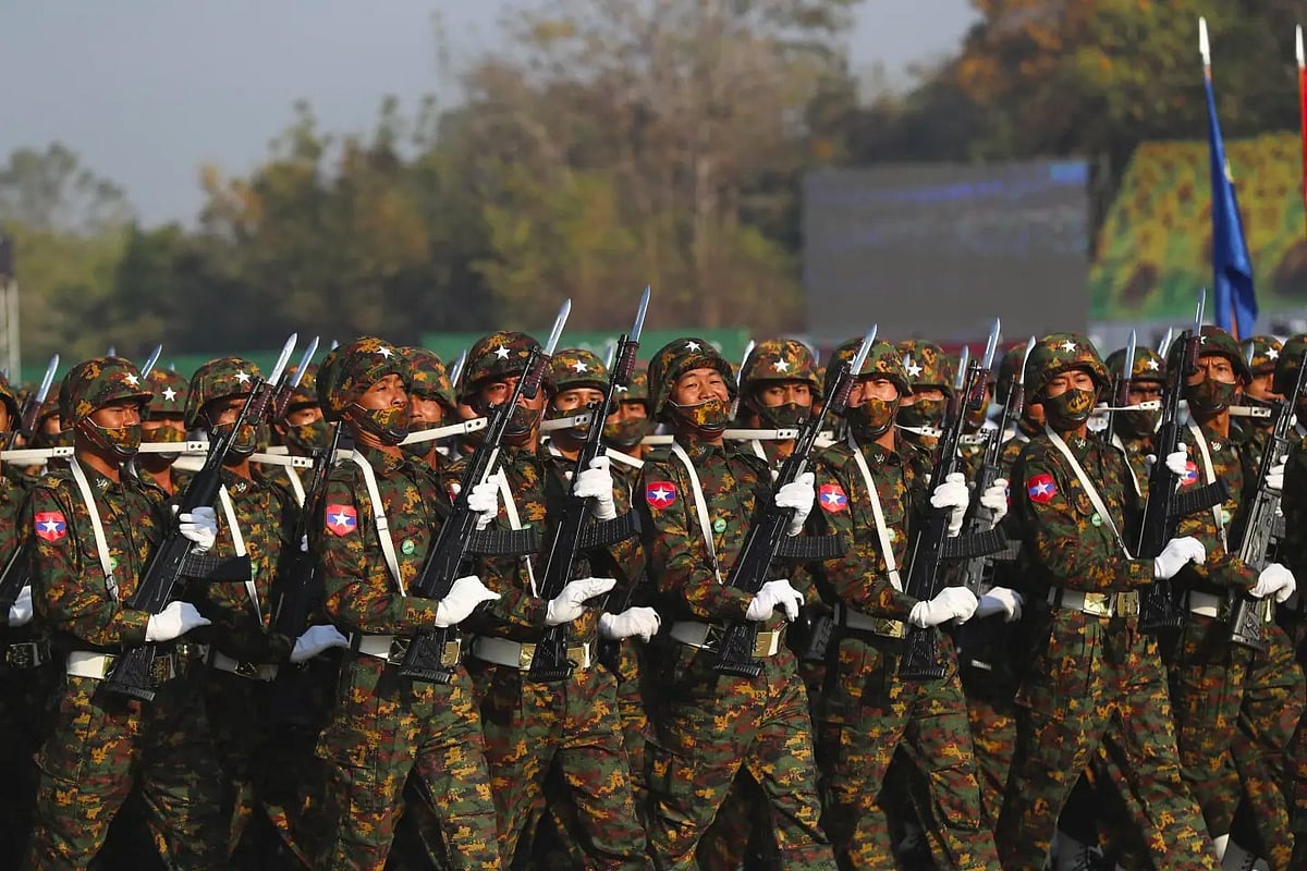 Myanmar's military government enforces conscription law |  - AP 