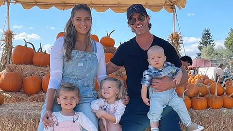 April and Robin with their kids, Mia, Lola, Luca