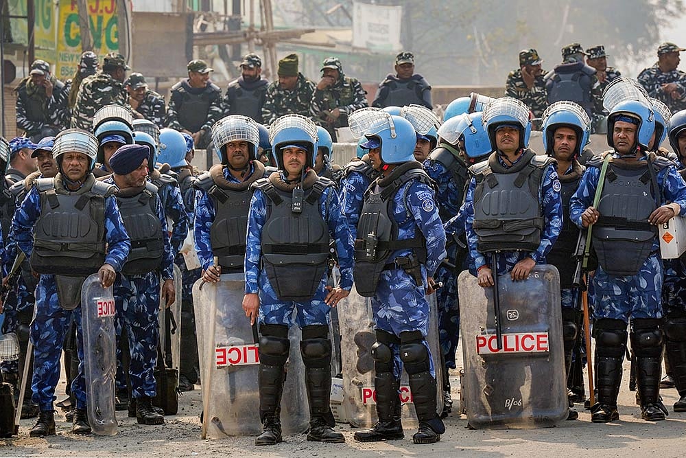 Farmers march: Security at Delhi borders