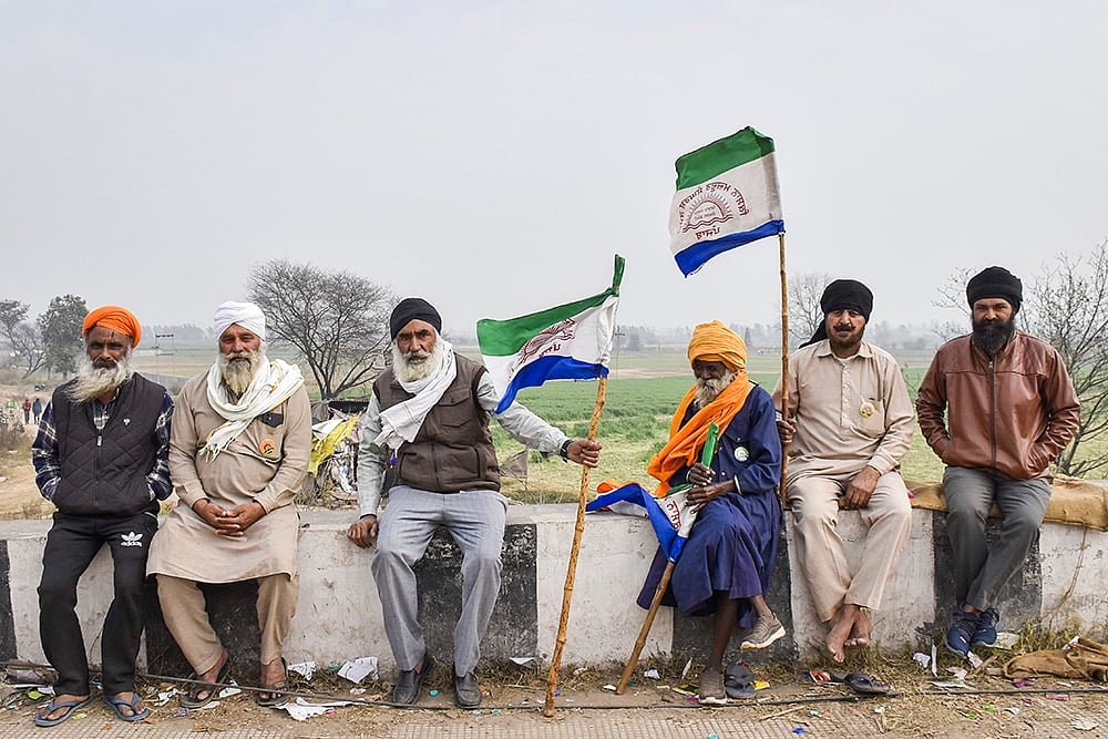 Farmers at Shambhu border