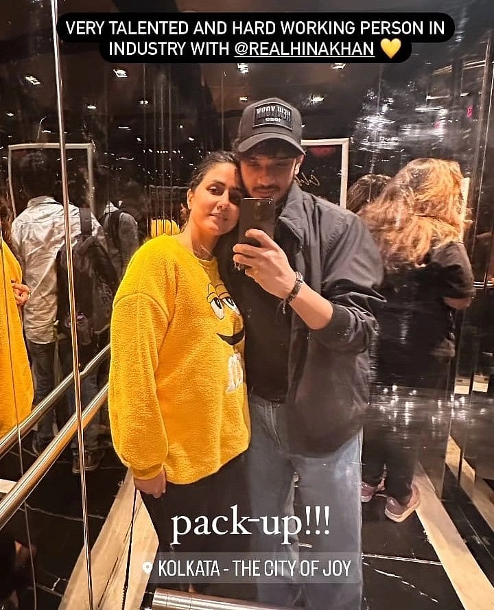 Instagram : Munawar Faruqui and Hina Khan