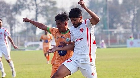 (Photo: X|I-League) : Namdhari FC Vs NEROCA FC, I-League 2023-24. 