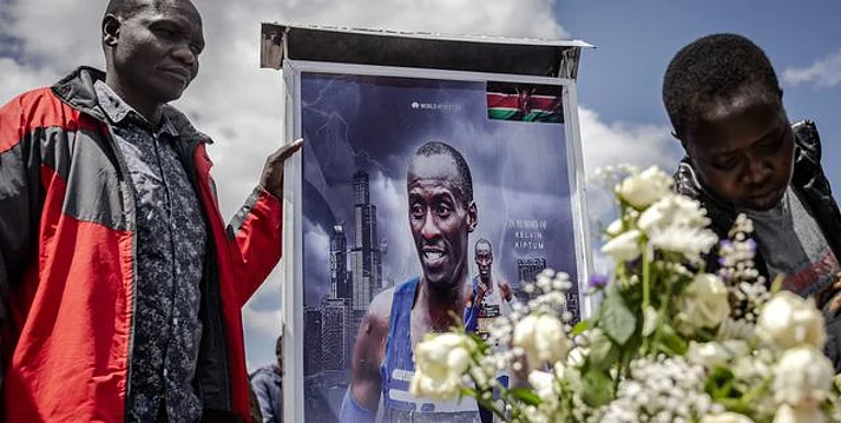 Funeral of Kelvin Kiptum in Kenya. - Photo Courtesy: X/ @runnersworld