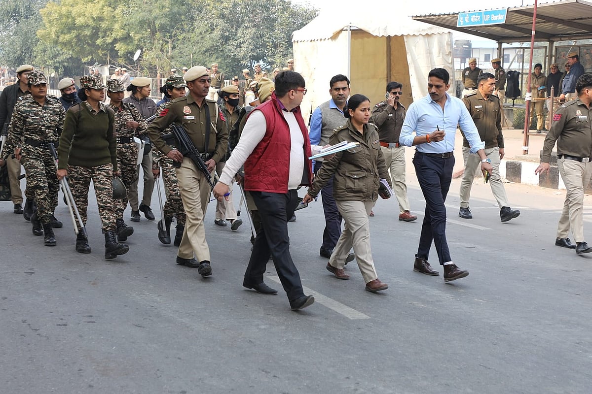 Security at Delhi Ghazipur border