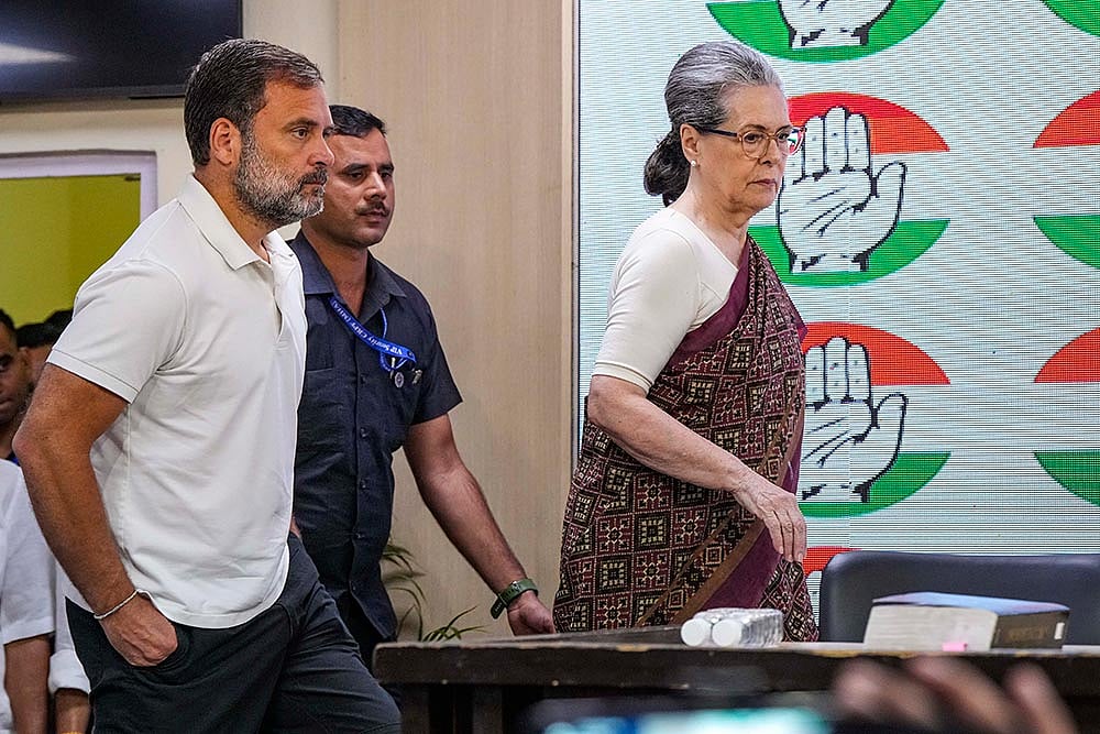 Congress press briefing at AICC HQ