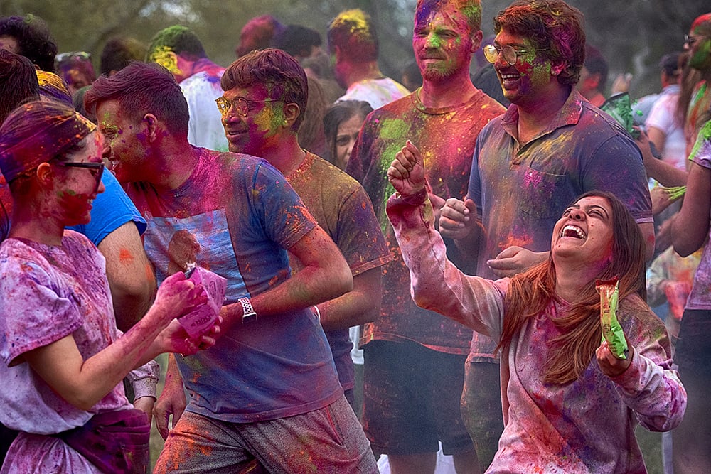 Holi celebrations in Los Angeles