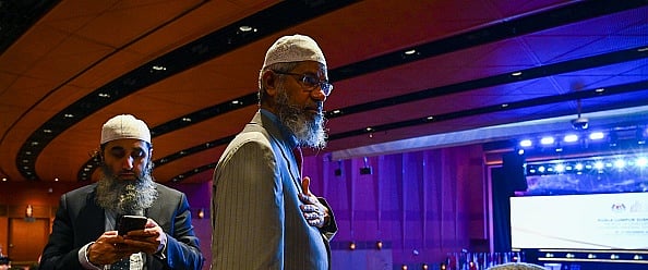 Getty Images/File : Zakir Naik is wanted by the Indian authorities for alleged money laundering and inciting extremism through hate speeches.