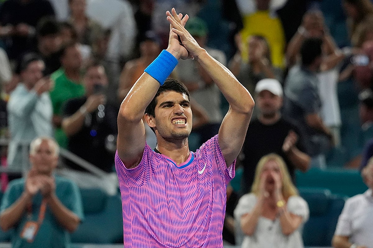 Miami Open: Carlos Alcaraz, Daniil Medvedev Through To Quarter-Finals - In Pics