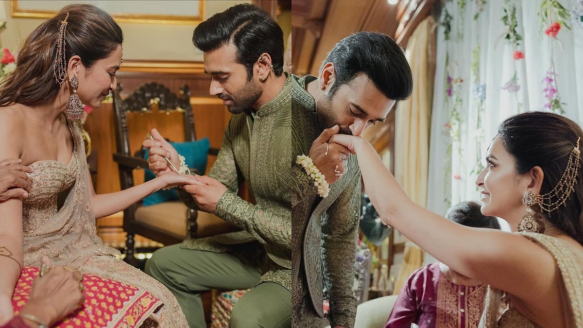 Instagram : Kriti Kharbanda and Pulkit Samrat mehendi pics
