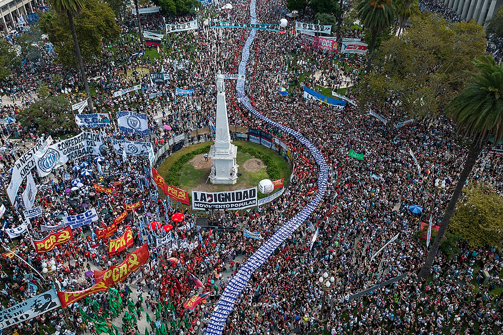 | Photo: AP/Rodrigo Abd : Argentina Coup Anniversary
