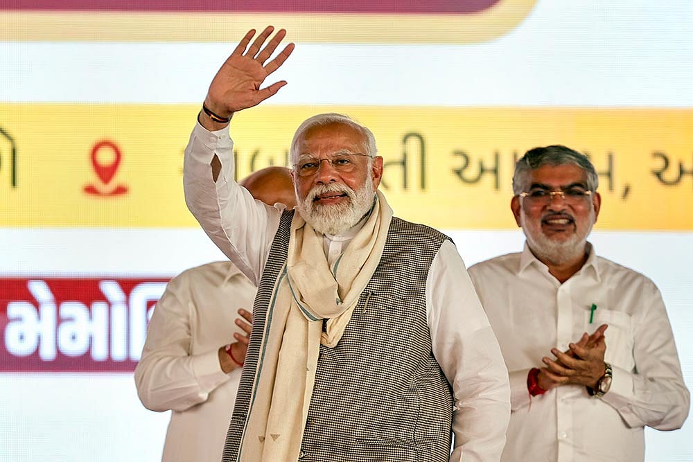 PM Modi at Sabarmati Ashram