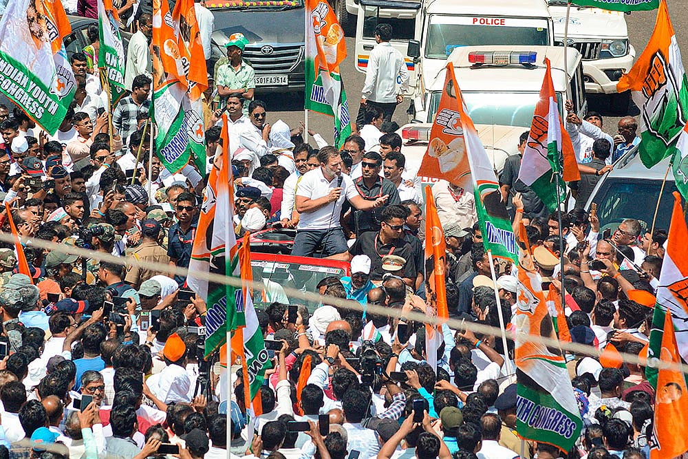 Photo: PTI : INDIA Bloc leaders to attend concluding rally of Bharat Jodo Nyay Yatra