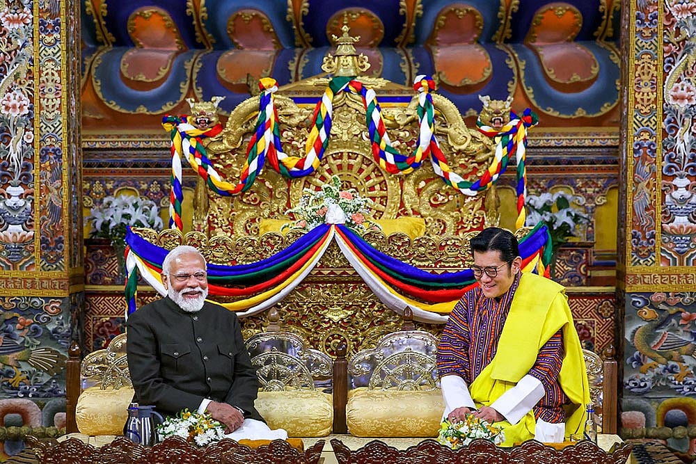 Photo: PTI : PM Modi inaugurates hospital in Bhutan