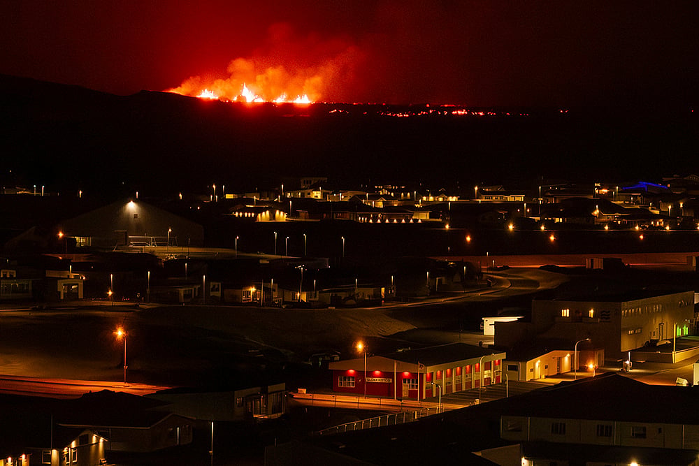 Grindavik volcano eruption