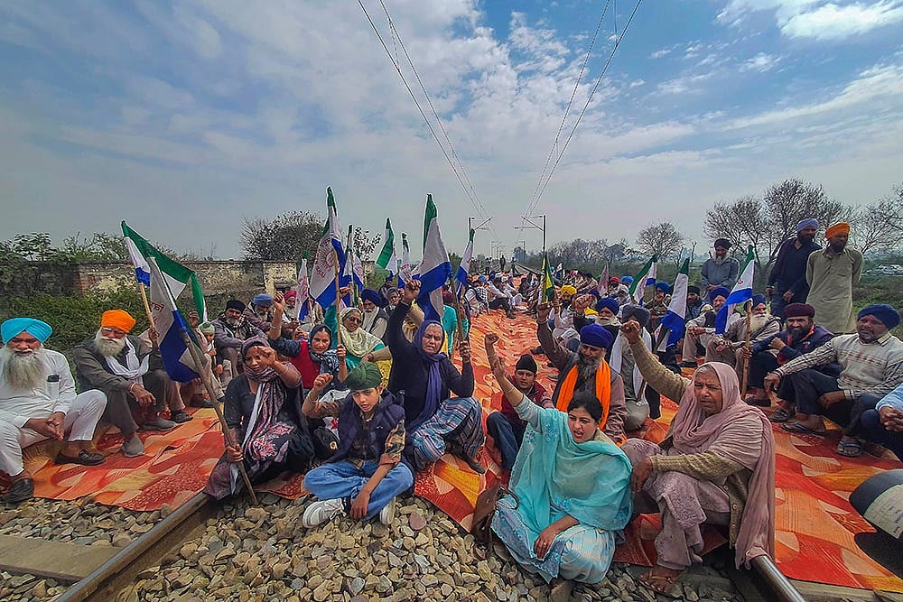 Rail roko protest of farmers