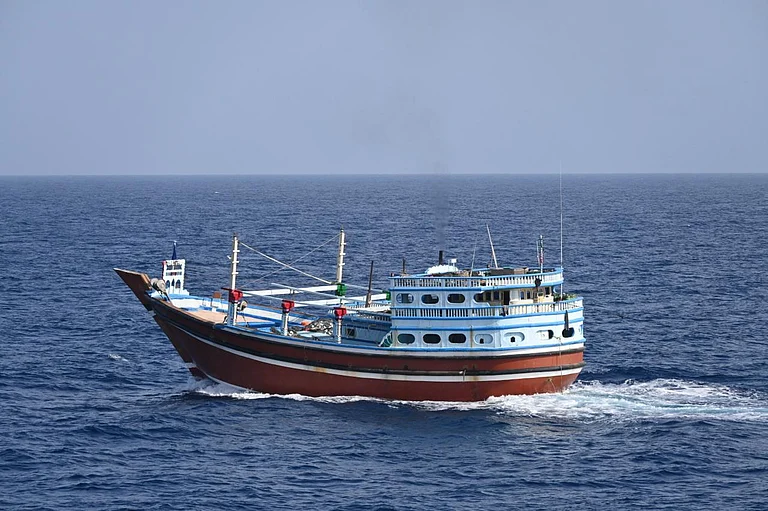 Hijacked Iranian Fishing Vessel 'Al-Kambar' rescued by Indian Navy - null