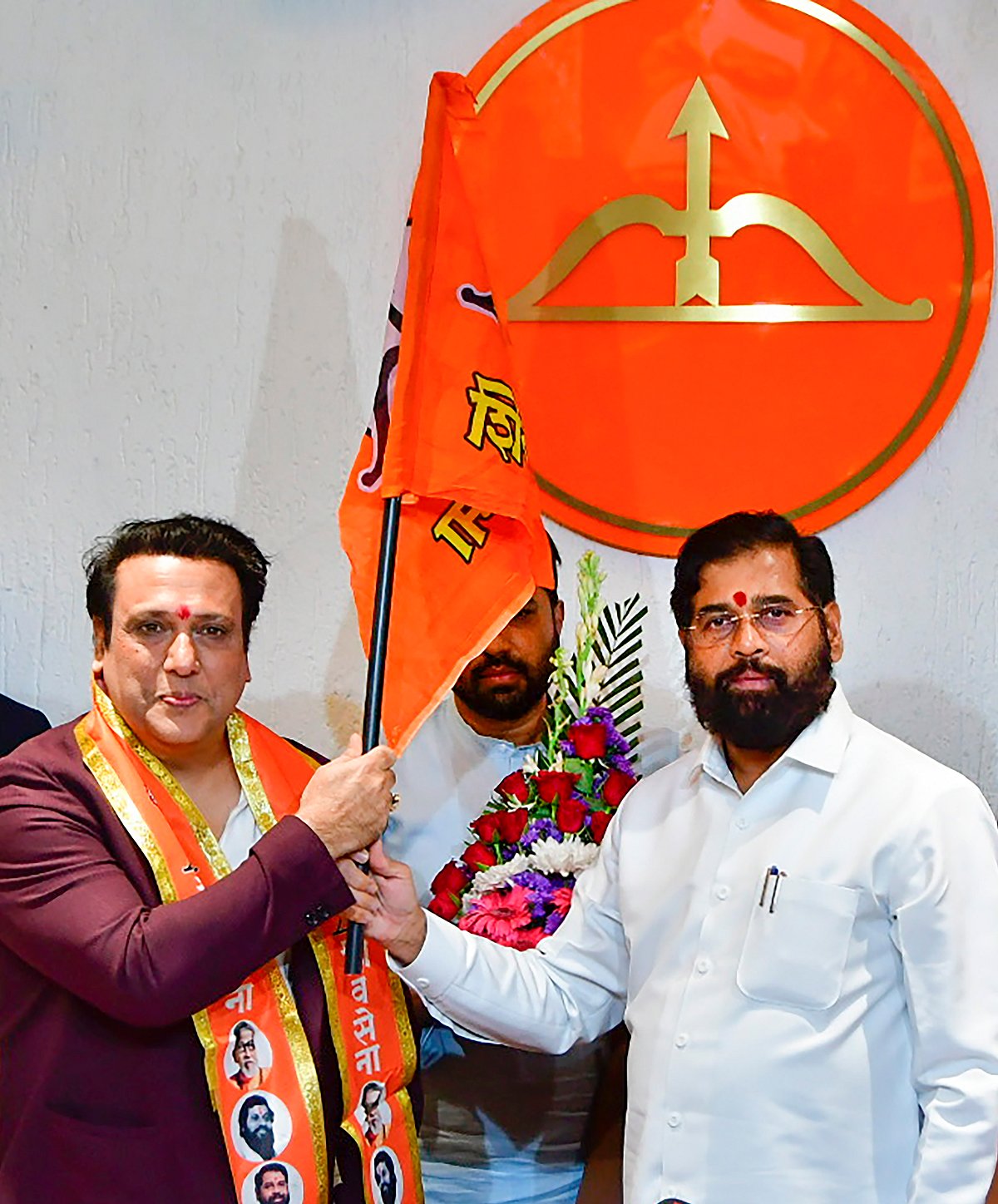PTI : Bollywood actor Govinda with Shiv Sena (Shinde faction) chief Eknath Shinde |