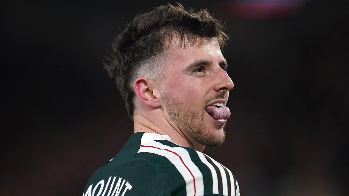 Adam Davy/PA : Mason Mount looked to have won it for Manchester United, only for  Brentford's Kristoffer Ajer to equalise three minutes later.