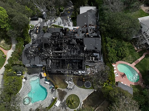 Cara Delevingne's L.A. house destroyed in fire.